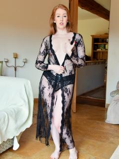 Lacy Sheer And Black