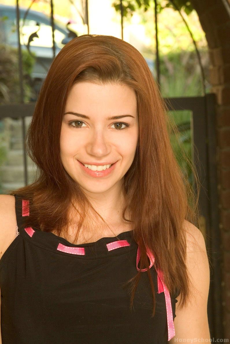 Sarah Jane Cute Redhead In White Stockings